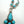 Load image into Gallery viewer, KINGMAN TURQUOISE NATIVE HANDMADE LARIAT NECKLACE BY VINCE BATONE (UP TO 17.5") (NP 8)
