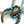 Load image into Gallery viewer, NATIVE HANDMADE TRIPLE STRAND MULTITURQUOISE ROBERT KELLY ADJUSTABLE NAJA NECKLACE 20" (NP 16)
