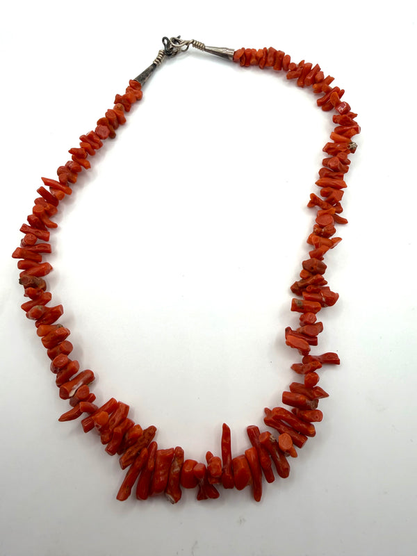 MED CORAL BEADED NECKLACES (LL 22)