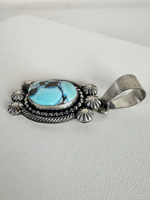 NATIVE HANDMADE GOLDEN HILLS PENDANT BY D BENALLY (CO 52)