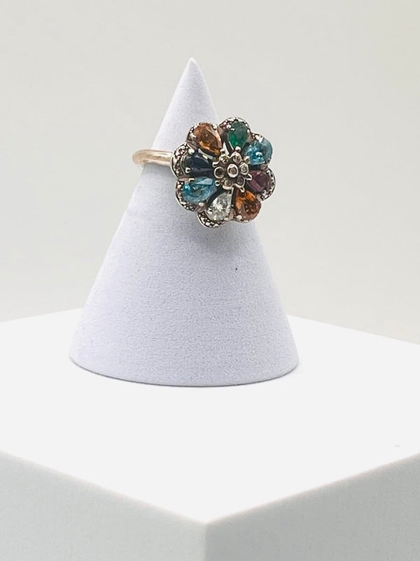 MULTISTONES RAINBOW RING SIZE 8 (MW 467)