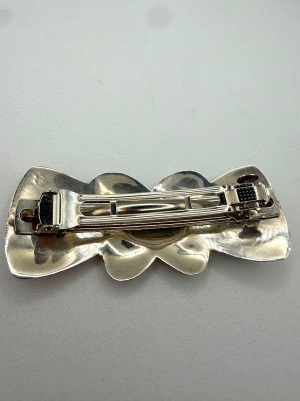 ALL STERLING SILVER HAIR BARRETTE (LB 46)