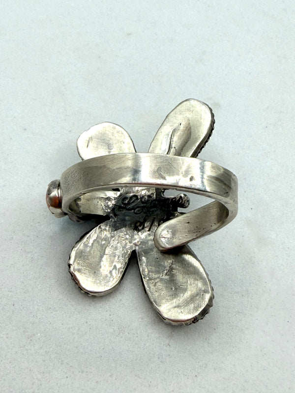 CHARLES JOHNSON NATIVE HANDMADE SS ADJUSTABLE BUTTERFLY RINGS (LA 24)