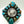 Load image into Gallery viewer, (RARE PIECE) ANNIE SPENCER MERCURY DIME MINE #8 &amp; KINGMAN TURQUOISE CLUSTER 1940 ADJUSTABLE NATIVE HANDMADE RING (NP 29)
