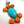 Load image into Gallery viewer, JUSTINE TSO NATIVE HANDMADE ORANGE SPINY OYSTER CLUSTER &amp; KINGMAN TURQUOISE PENDANT 3" (LL 28)
