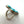 Load image into Gallery viewer, STERLING SILVER BLUE RIDGE TURQUOISE CLUSTER ADJUSTABLE RING (LR 6)
