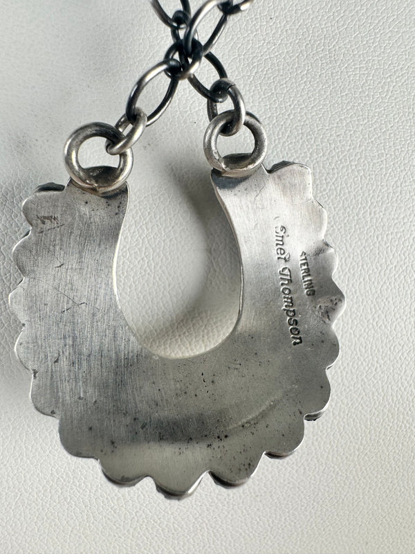EMER THOMPSON MULTITURQUOISE HORSESHOE NECKLACE 18" (CO 23)
