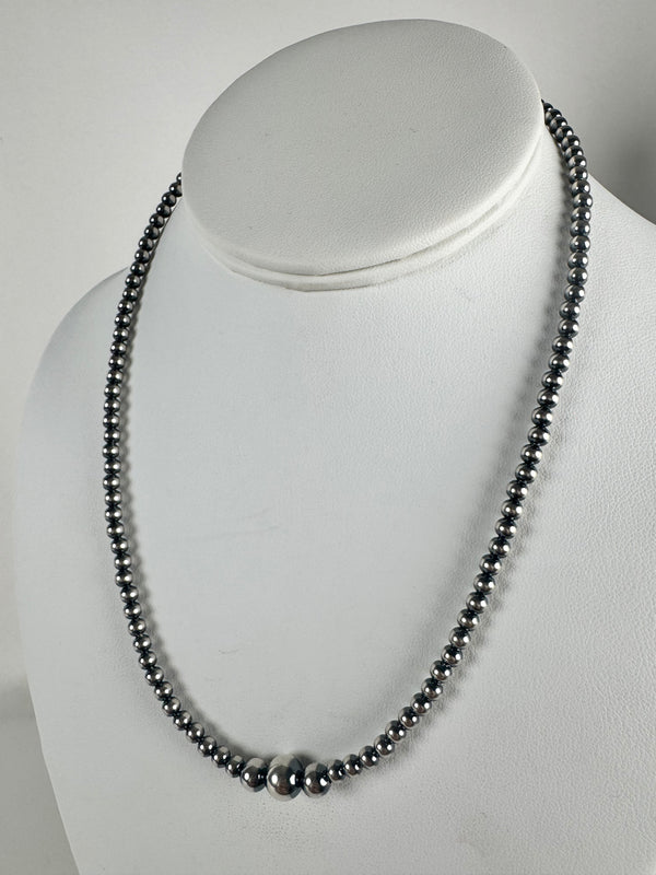 18" GRADUATED NAVAJO PEARLS NECKLACE (CO 15)