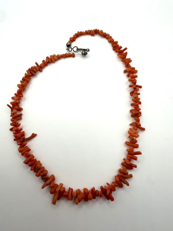 MED CORAL BEADED NECKLACES (LL 22)