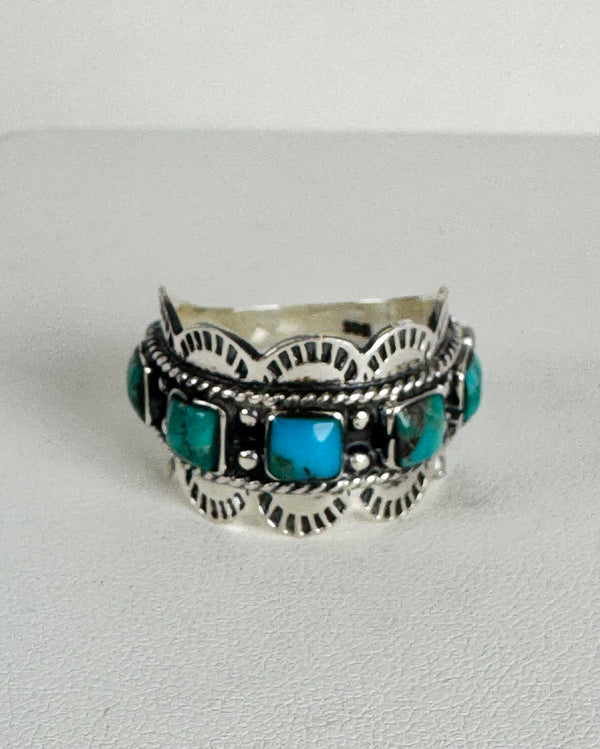 MULTITURQUOISE RING SIZE 10 (CO 56)