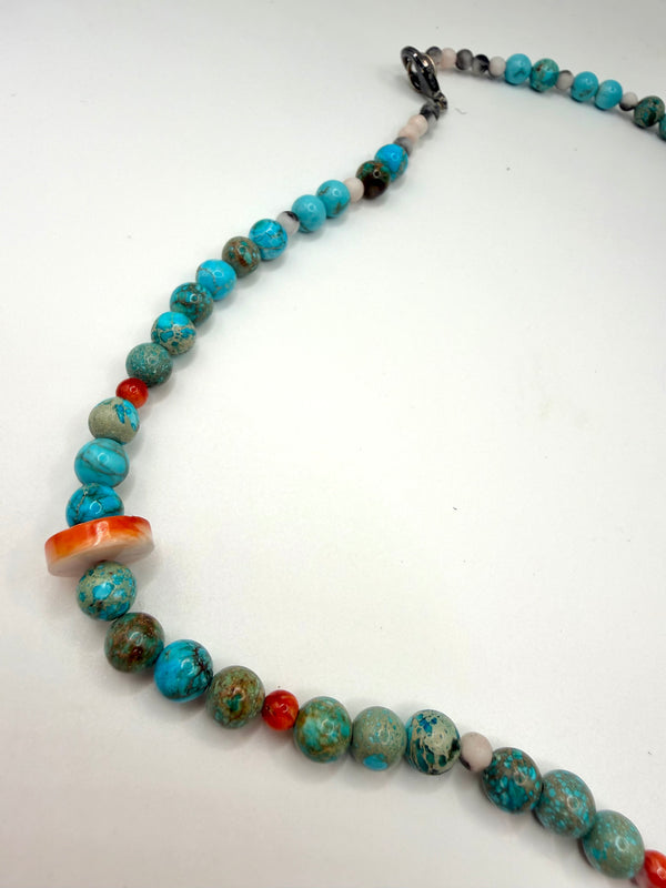 MULTISTONES MINI JOCLA IN KINGMAN PEARLS 20" (MW 443)