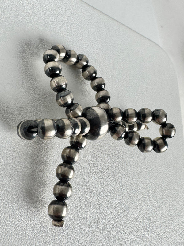 NAVAJO PEARLS BOW STRETCH RING (MW 313)