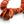 Load image into Gallery viewer, CHUNKY ORANGE SPINY OYSTER BEADED FISHHOOK EARRINGS 3" (TC 15)
