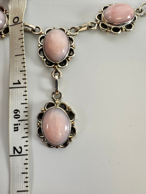 PINK PERUVIAN OPAL LARIAT 20" DROP 2" (DC 5)