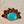 Load image into Gallery viewer, NATIVE HANDADE BALTIC AMBER AND KINGMAN HALF CLUSTER PAPERCLIP NECKLACE BY TONY YAZZIE 17" (JR 51)
