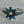 Load image into Gallery viewer, SPINY TURQUOISE ADJUSTABLE FLOWER CUFF BY HESPERA (JR 64)
