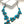 Load image into Gallery viewer, KINGMAN TURQUOISE CLUSTER STERLING SILVER PAPERCLIP STATEMENT LARIAT  25" (LR 1)
