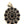 Load image into Gallery viewer, TONY YAZZIE BLACK ONYX CLUSTER STATEMENT NATIVE HANDMADE PENDANT 3" (LL 14)
