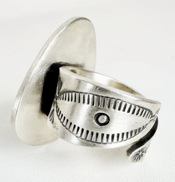 PIXIE TURQUOISE ADJUSTABLE COWBOY HAT RING (LB28)