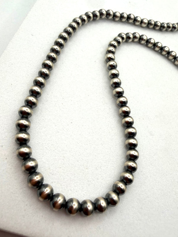 4MM NAVAJO PEARLS NECKLACE 20" (LB 47)