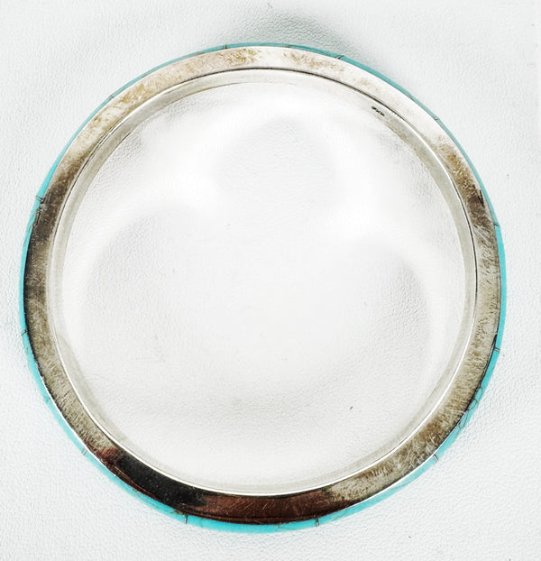 (MARKDOWN ALERT‼️) KINGMAN TURQUOISE BANGLE (WRIST SIZES 6-8) (MW30)
