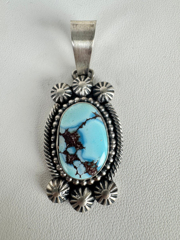NATIVE HANDMADE GOLDEN HILLS PENDANT BY D BENALLY (CO 52)