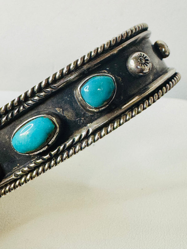 KINGMAN TURQUOISE VINTAGE CUFF (MW 364)