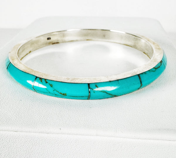 (MARKDOWN ALERT‼️) KINGMAN TURQUOISE BANGLE (WRIST SIZES 6-8) (MW30)