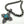 Load image into Gallery viewer, KEVIN BILLAH RED MOUNTAIN TURQUOISE ZIA 12MM NAVAJO PEARLS 17" NECKLACE (NP 32)
