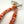 Load image into Gallery viewer, CHUNKY ORANGE SPINY OYSTER BEADED NECKLACE WITH STERLING SILVER FLUTTED SPACERS 18-22" (TC 14)
