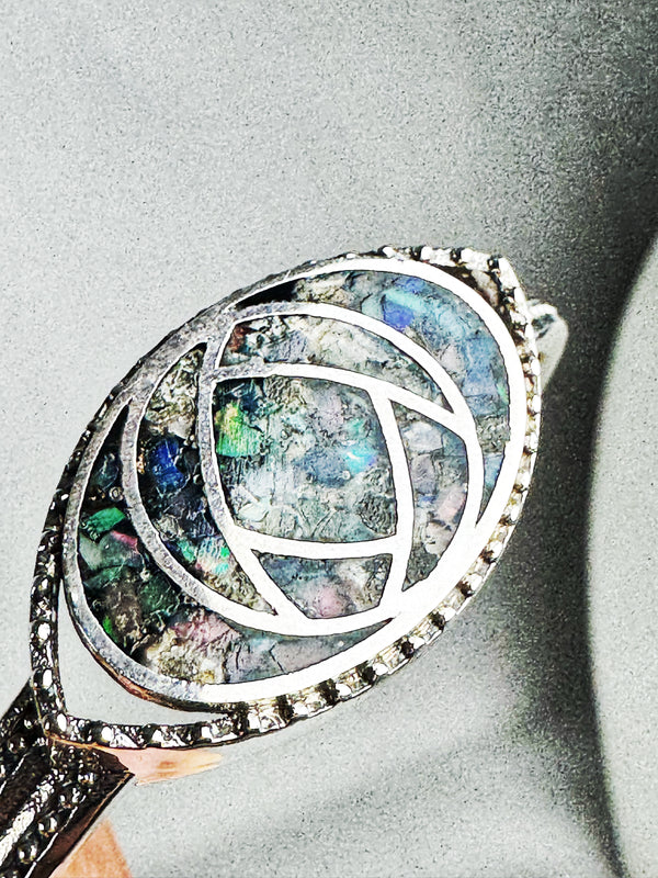 MULTICOLOR OPAL EVIL EYE HESPERA CUFF (MW 186)