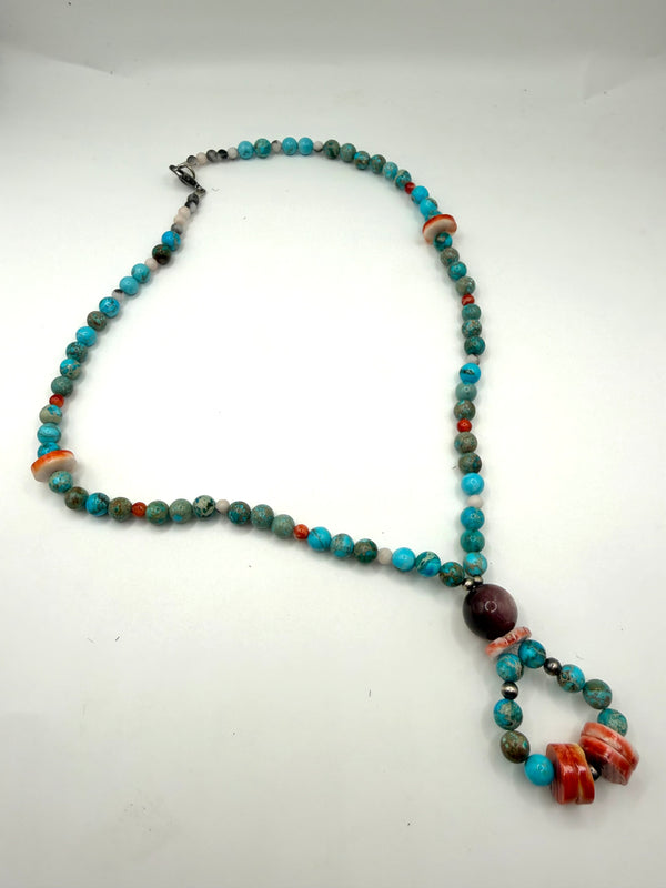 MULTISTONES MINI JOCLA IN KINGMAN PEARLS 20" (MW 443)