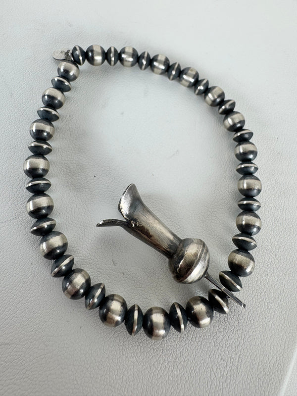 NAVAJO & SAUCER PEARLS CHARM BRACELET (MW 260)