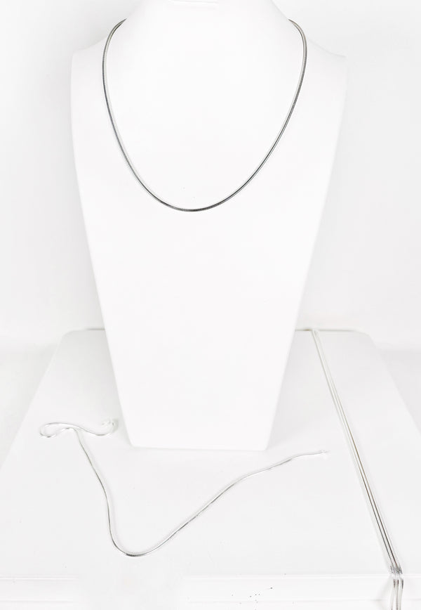 HIGH POLISH 20" 3MM ITALIAN 925 STERLING SILVER SNAKE CHAIN