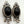 Load image into Gallery viewer, STERLING SILVER OVAL BLACK ONYX POST BACK EARRINGS (JR 110)

