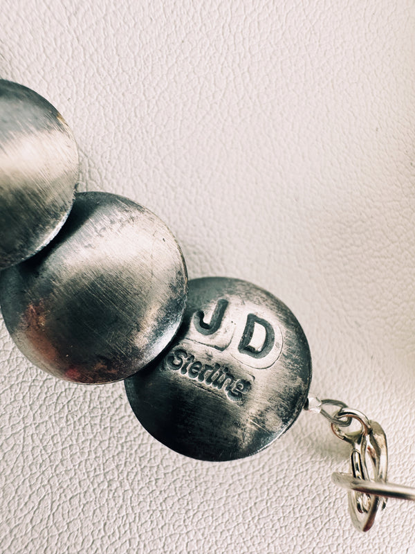 (DOUBLE DEAL) NATIVE HANDMADE PEARLS BRACELET 7-8" BY J.D.