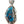 Load image into Gallery viewer, AAA HIGH GRADE KINGMAN TURQUOISE NAVAJO HANDMADE PENDANT BY BENNY RAMONE 2.5" (AM 1)
