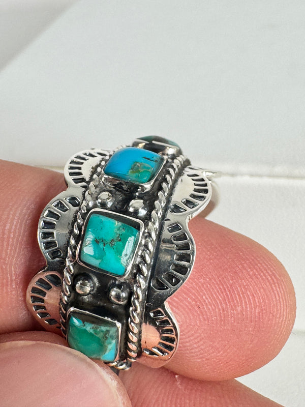 MULTITURQUOISE RING SIZE 10 (CO 56)