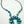 Load image into Gallery viewer, KINGMAN TURQUOISE NAJA NECKLACE &amp; MATCHING STUD EARRINGS SET BY ANTOINETTE MARTINEZ (NP 2)
