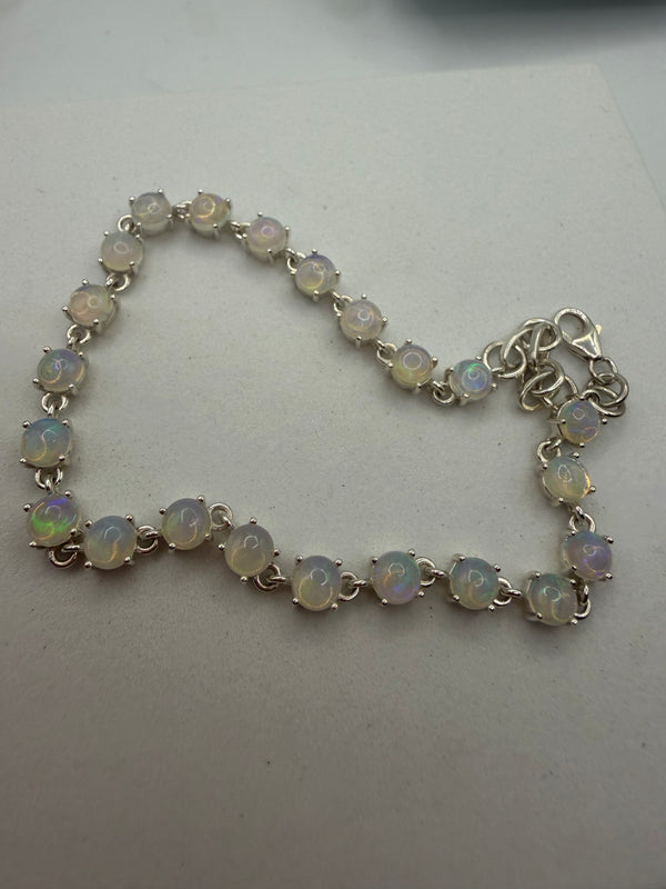 HIGH-FLASH WELO OPAL BRACELET 7.5"-8.5" (LB 36)