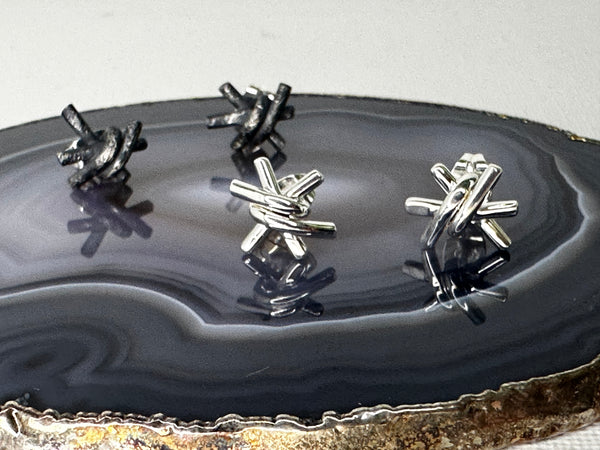 barbed wire earrings